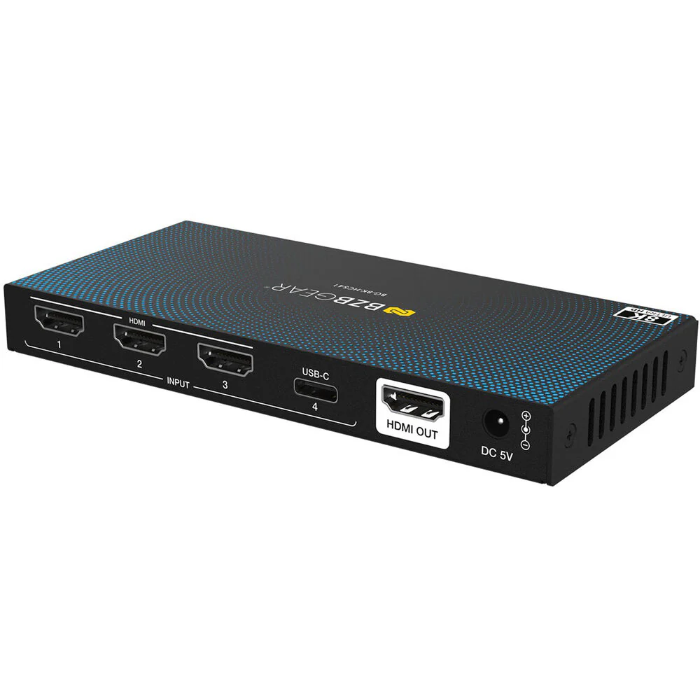BZBGEAR 4x1 UHD 8K HDMI/USB-C 2.1 Switcher - Image 5