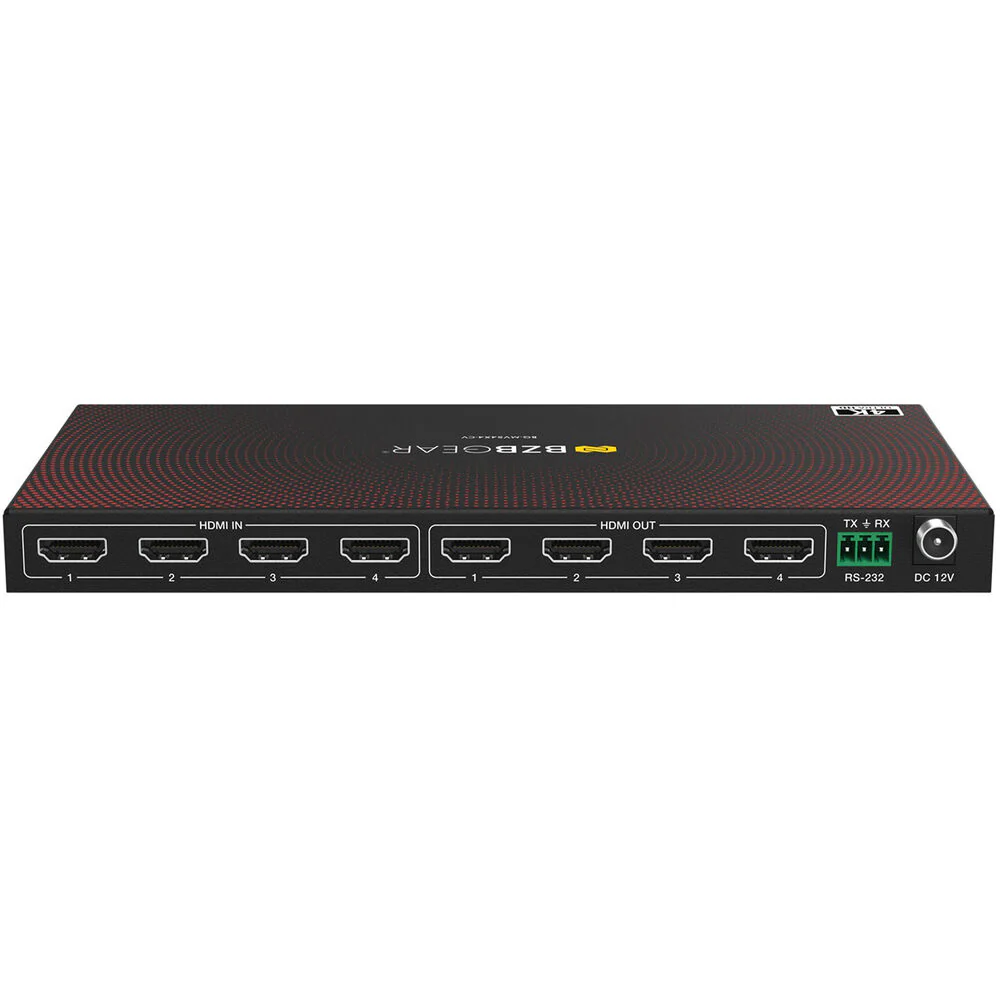 BZBGEAR 4x4 UHD 4K HDMI Seamless Matrix Switcher/Video Wall Processor - Image 3