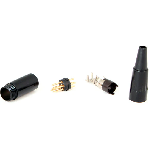 Cable Techniques CT-TA4M-K TA4M 4-Pin Male Mini-XLR Connector (Black) - Image 2