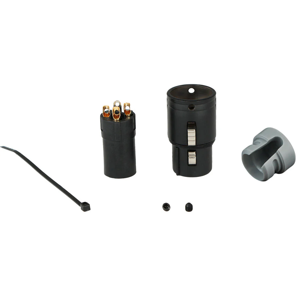Cable Techniques Low-Profile Right-Angle XLR 3-Pin Female Connector (Large Outlet, A-Shell, Gray Cap) - Image 5
