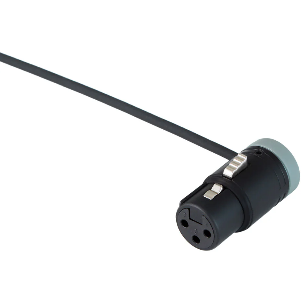 Cable Techniques Low-Profile Right-Angle XLR 3-Pin Female Connector (Standard Outlet, A-Shell, Gray Cap) - Image 4