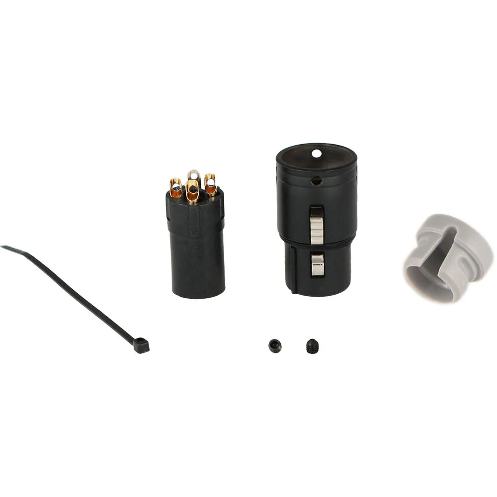 Cable Techniques Low-Profile Right-Angle XLR 3-Pin Female Connector (Standard Outlet, A-Shell, Gray Cap) - Image 5