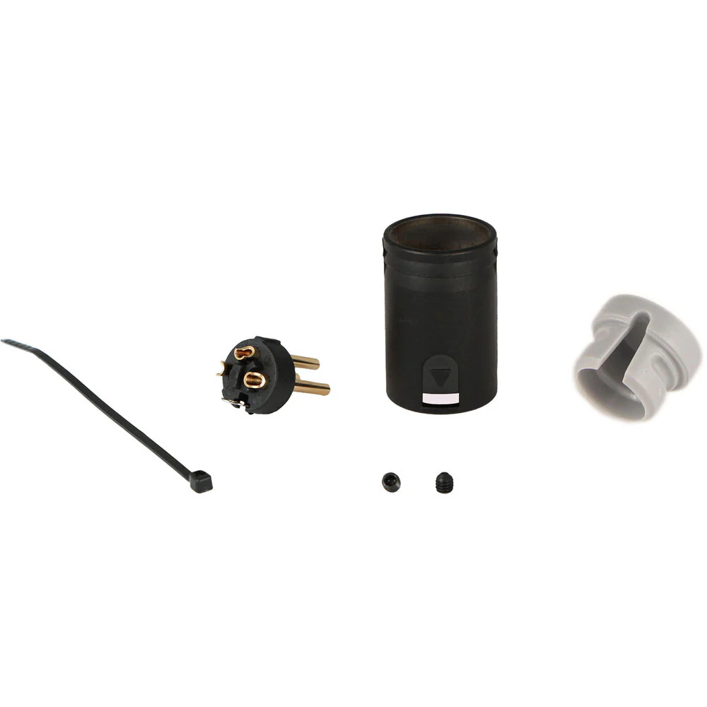 Cable Techniques Low-Profile Right-Angle XLR 3-Pin Male Connector (Standard Outlet, B-Shell, Gray Cap) - Image 3