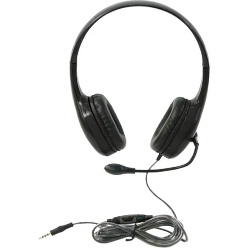 Califone KH-08GT BK On-Ear Headset with Gooseneck Microphone and 3.5mm Plug (Black) - Image 2