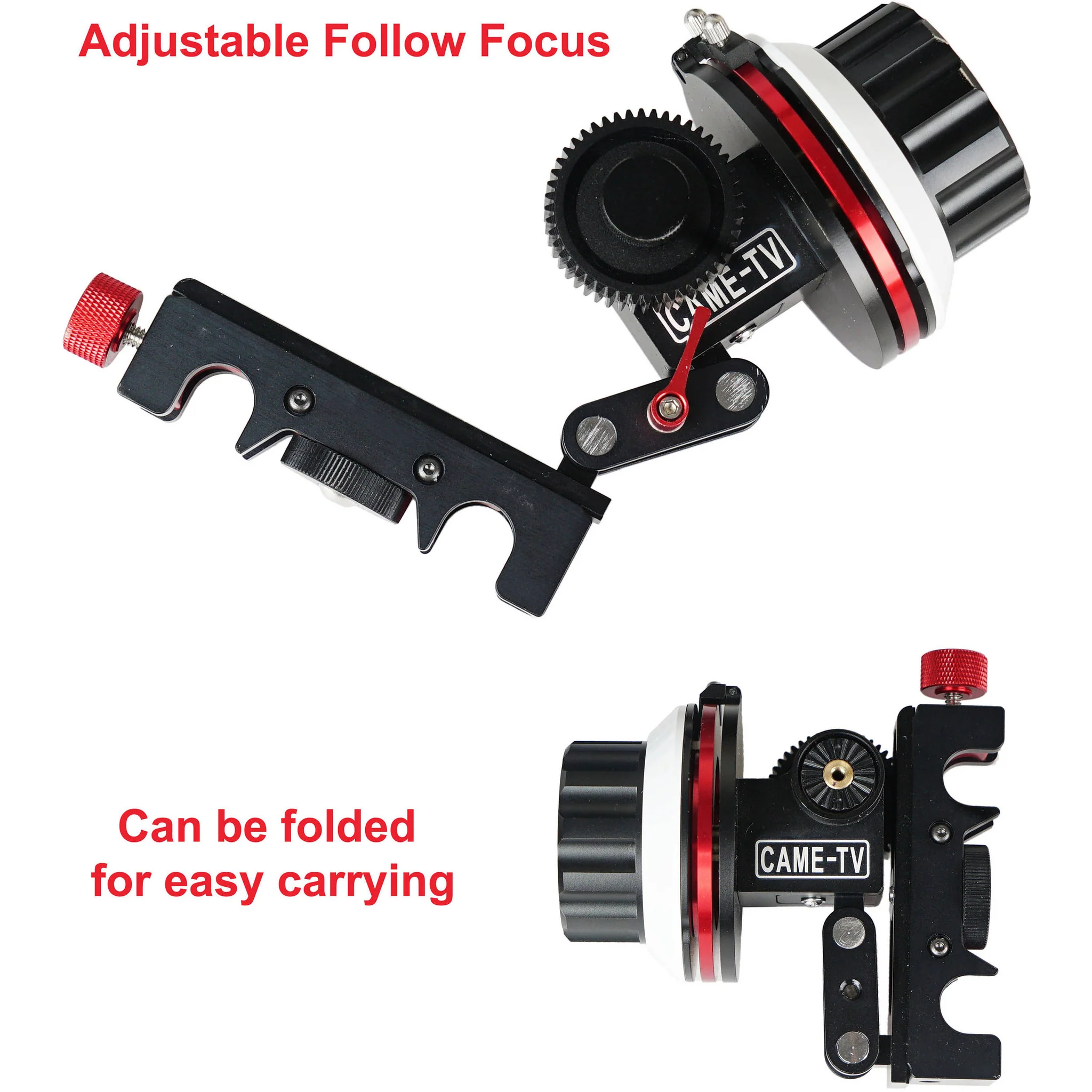 CAME-TV FF-01 Follow Focus System with A/B Hard Stops for 15mm Rod - Image 3