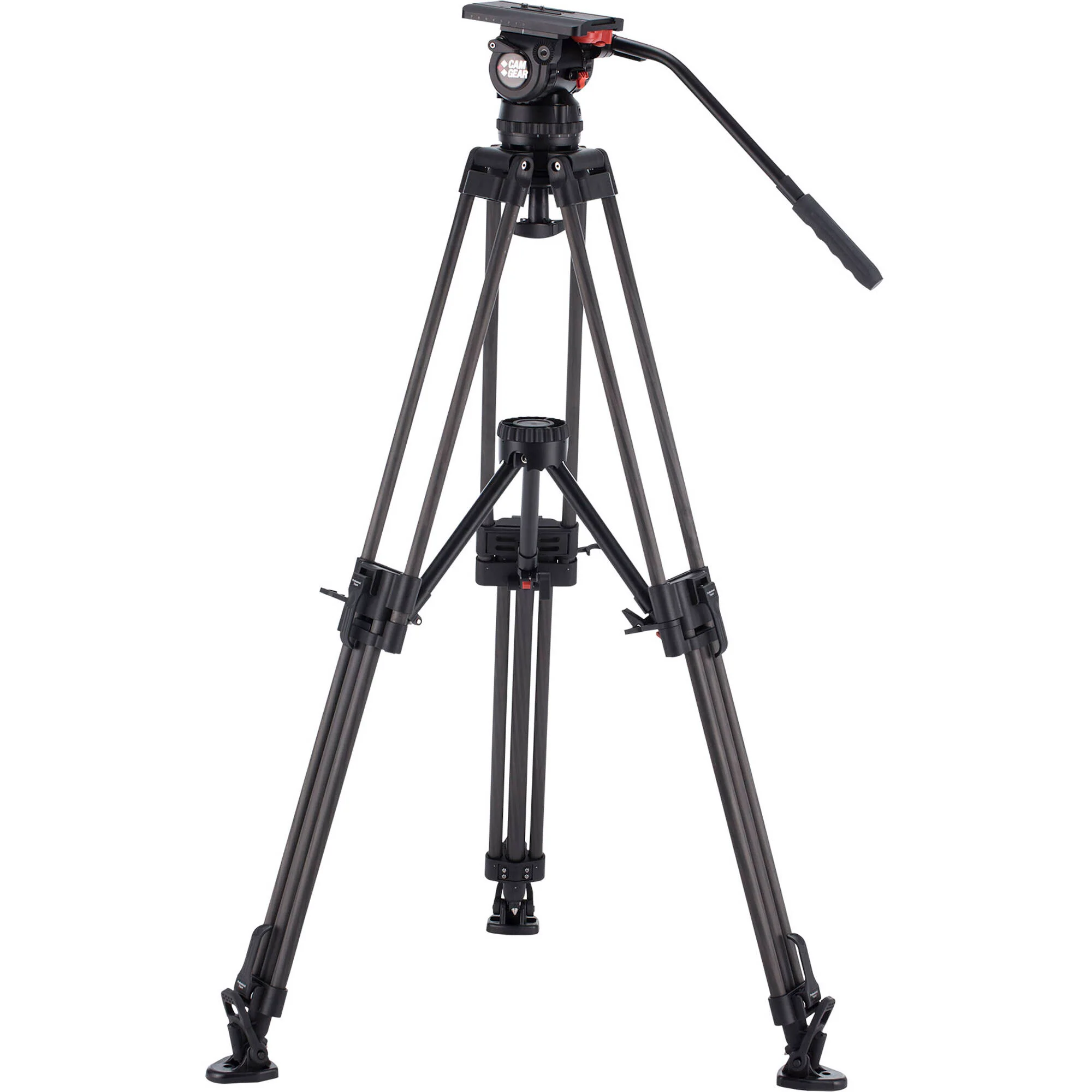 Camgear V20P EFP CF/MS Fluid Head and Carbon Fiber Tripod System (100mm)
