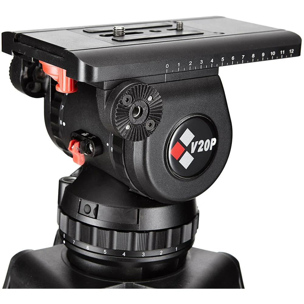 Camgear V20P EFP CF/MS Fluid Head and Carbon Fiber Tripod System (100mm) - Image 3