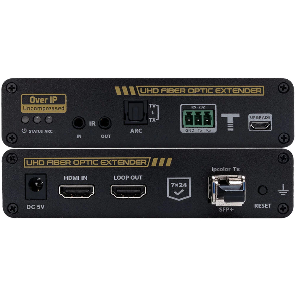 Camplex 4K/2K HDMI 2.0 Over Fiber Extender Set with 10G Ethernet and RS-232 (24.8 Miles) - Image 3