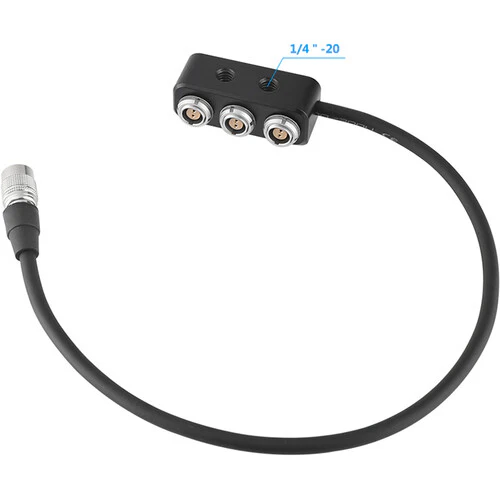 CAMVATE 1-to-3 Power Splitter Cable (4-Pin Hirose to 2-Pin LEMO-Type) - Image 3