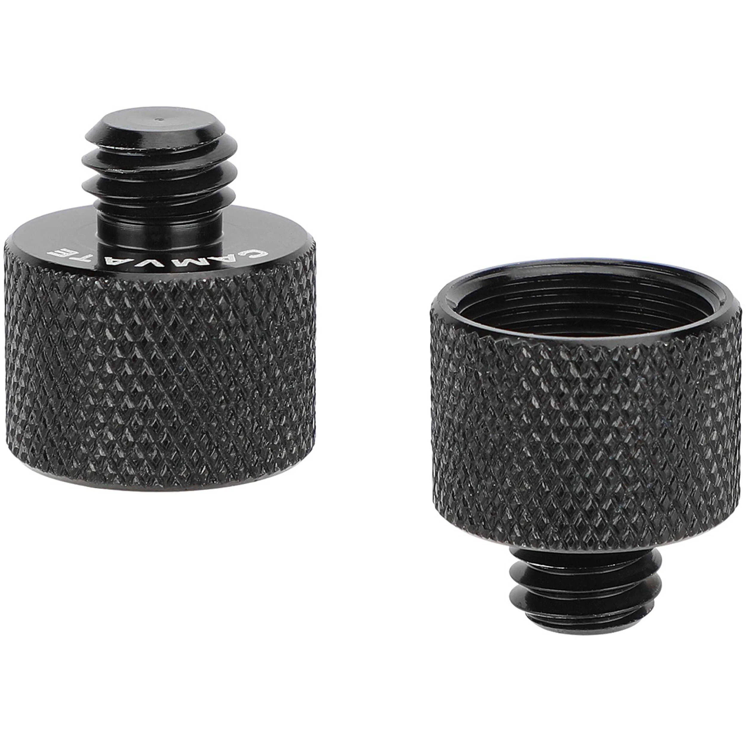 CAMVATE 5/8"-27 Female to 3/8"-16 Male Mic Stand Thread Adapter (2-Pack) - Image 2
