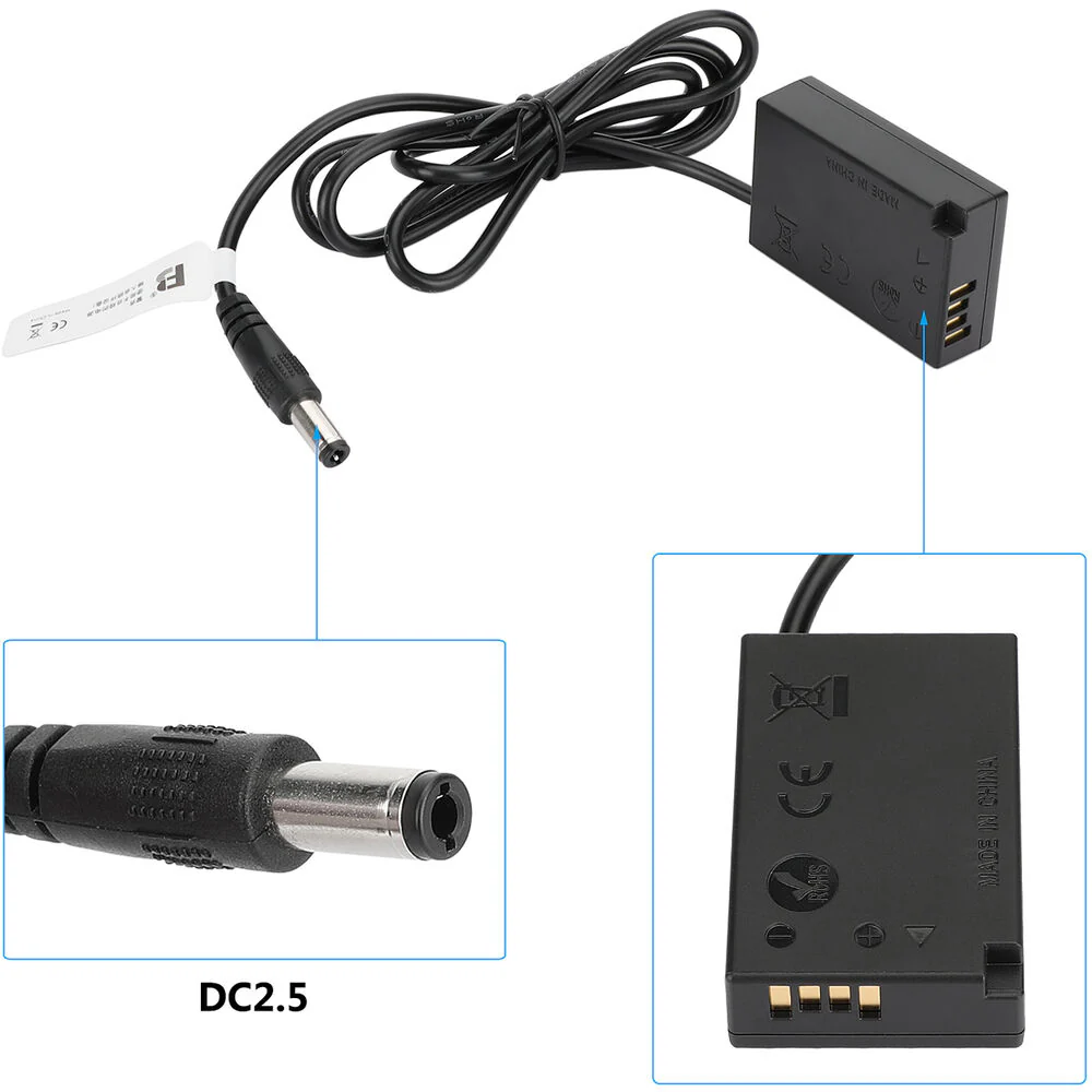 CAMVATE Canon LP-E17 Dummy Battery to 2.5mm DC Cable (39.4") - Image 4