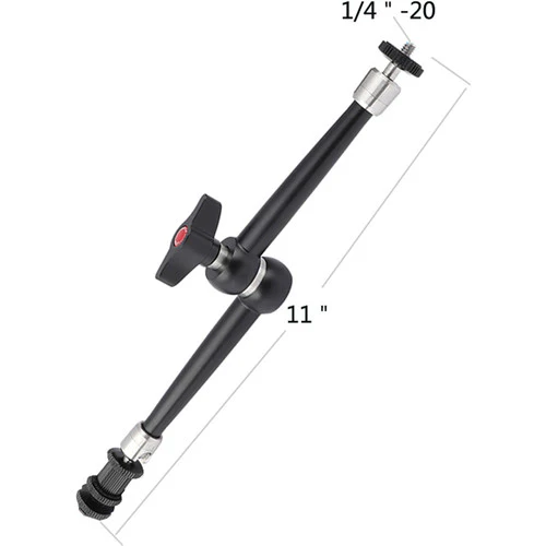 CAMVATE Heavy-Duty Magic Arm with Shoe Adapter (11", Black Lever) - Image 4