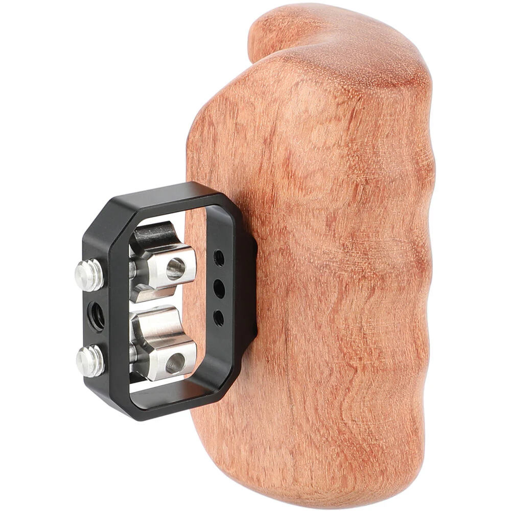 CAMVATE Large Wooden Handgrip with 1/4"-20 Thumbscrews (Left Side) - Image 3