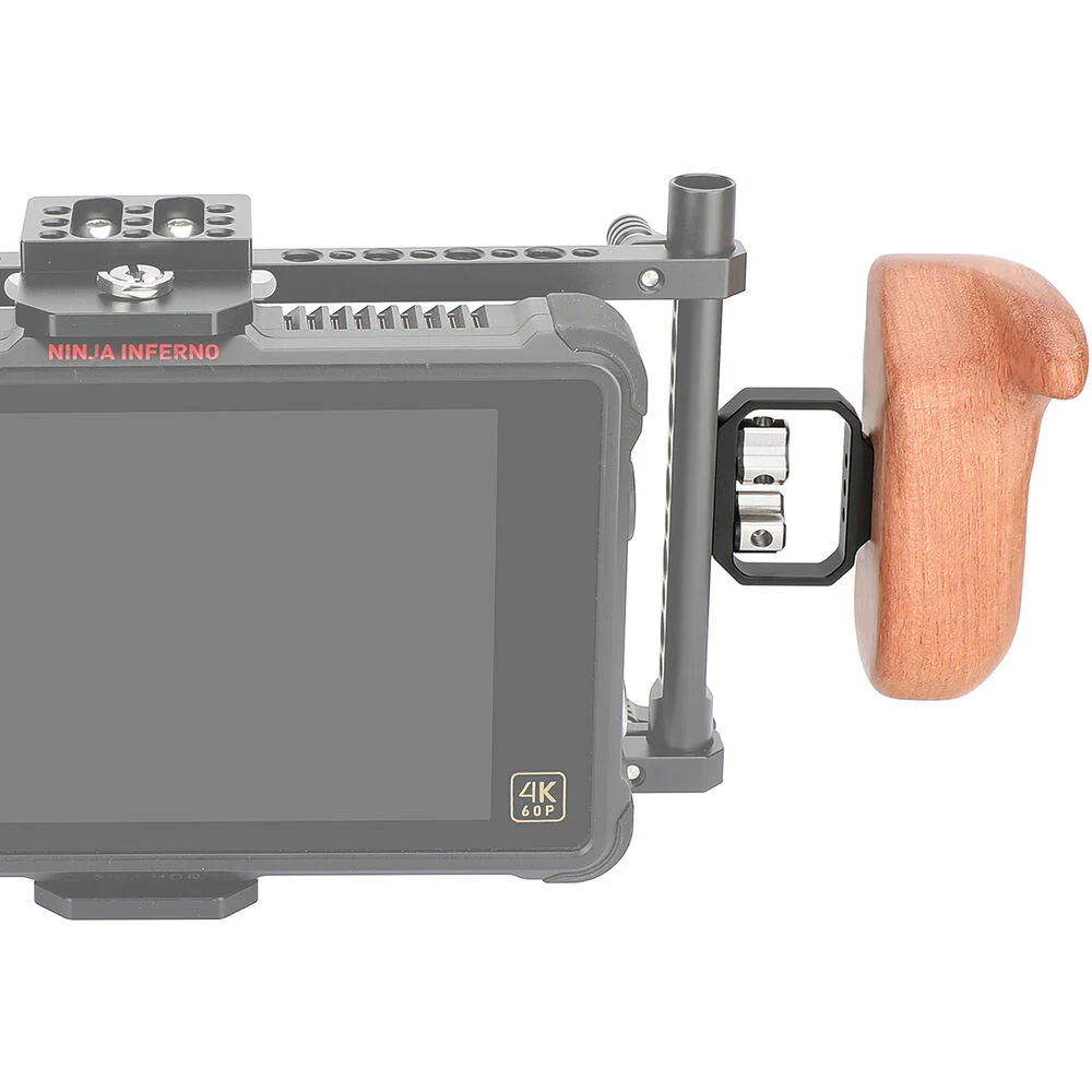 CAMVATE Large Wooden Handgrip with 1/4"-20 Thumbscrews (Right Side) - Image 2