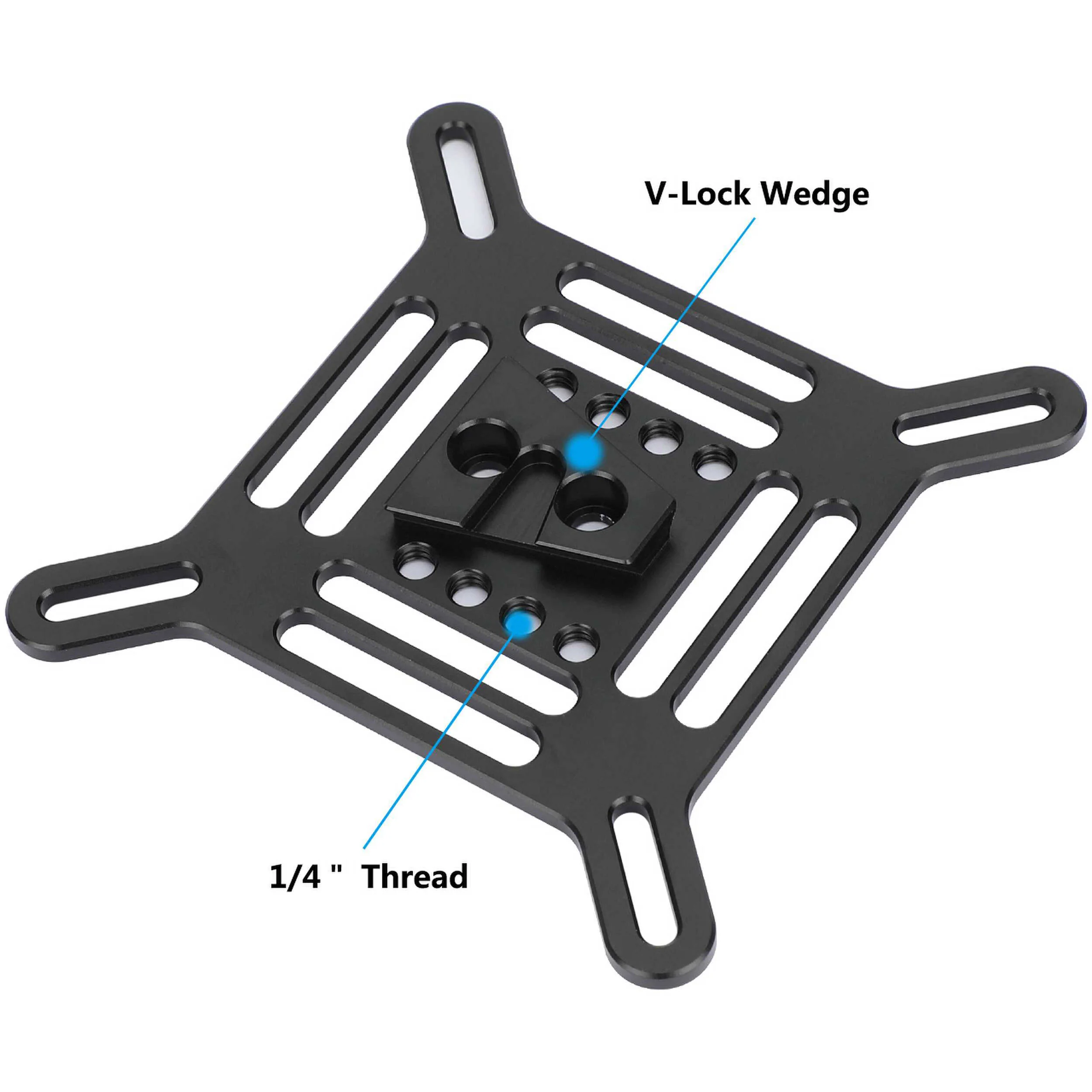 CAMVATE Multipurpose VESA Mount Adapter Plate with V-Lock Wedge - Image 5