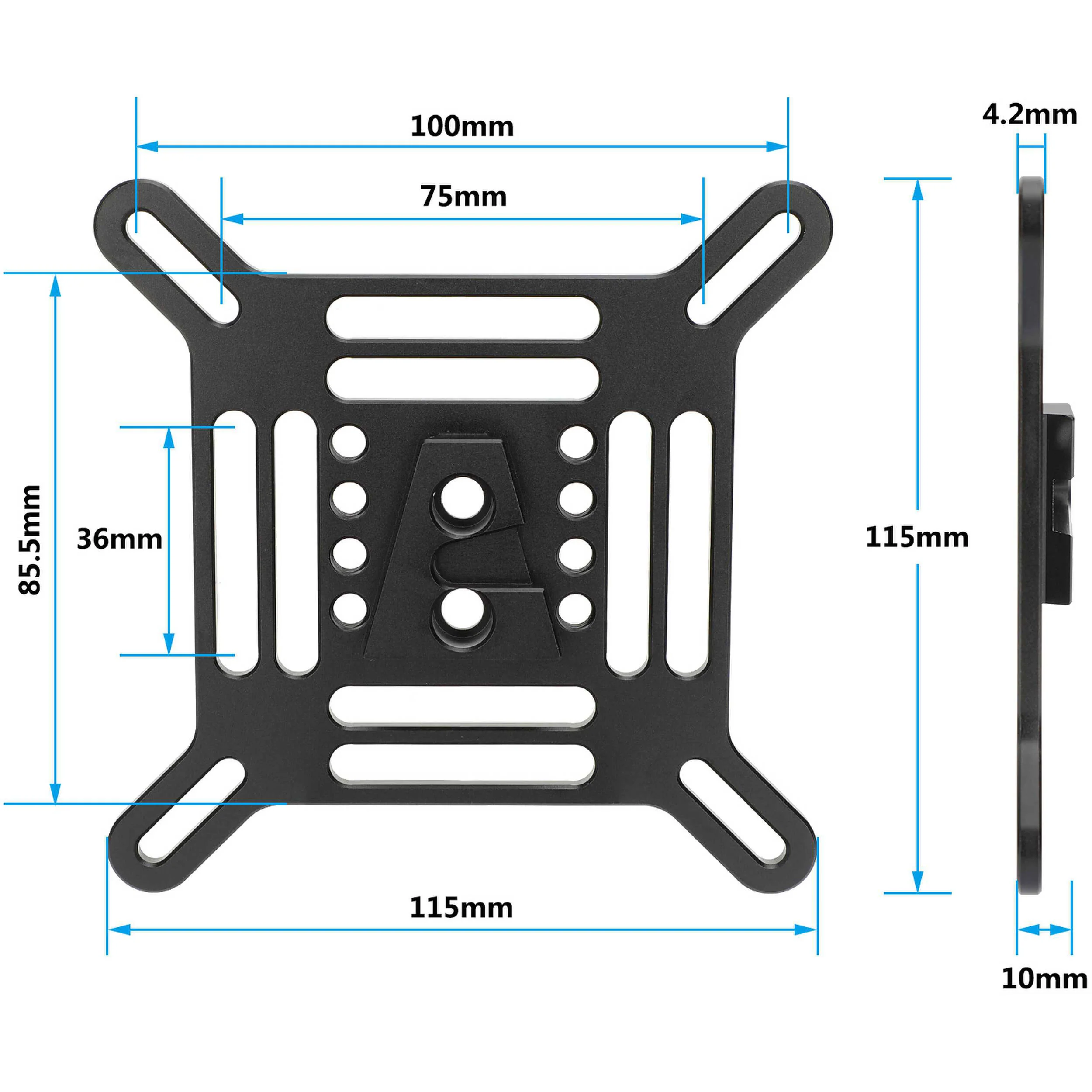 CAMVATE Multipurpose VESA Mount Adapter Plate with V-Lock Wedge - Image 6