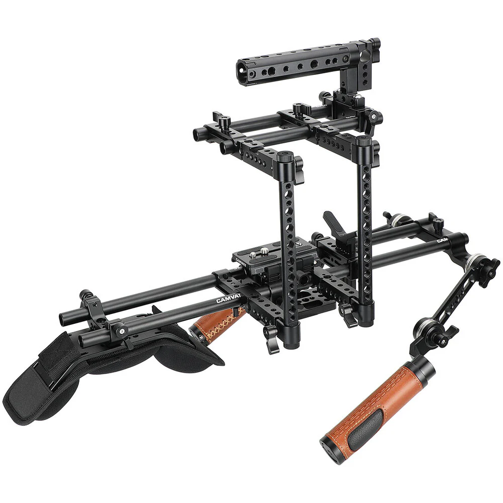 CAMVATE Pro Shoulder Rig Bundle with Adjustable Half Camera Cage - Image 5