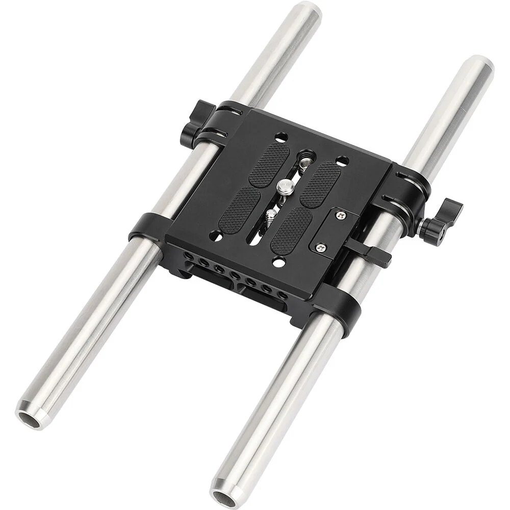 CAMVATE Quick Release ARRI Dovetail Baseplate with 19mm Studio Rods - Image 3
