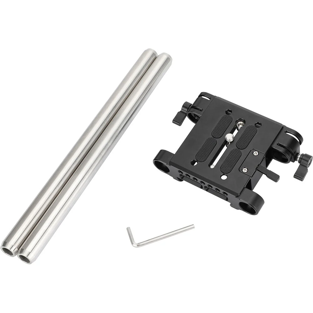 CAMVATE Quick Release ARRI Dovetail Baseplate with 19mm Studio Rods - Image 7
