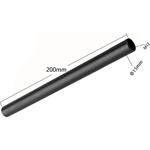 CAMVATE Set of 3 x 15mm Black Aluminum Rod Pairs (3.94", 7.8", 11.8") - Image 4