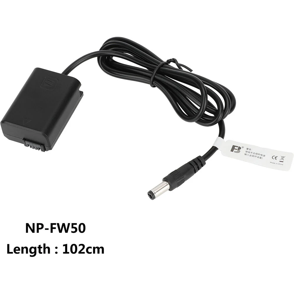 CAMVATE Sony NP-FW50 Dummy Battery to 2.5mm DC Cable (3.3') - Image 3