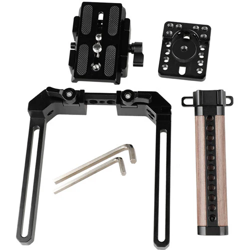 CAMVATE Standard Cage Kit with Manfrotto QR Baseplate for Select DSLR Cameras - Image 3