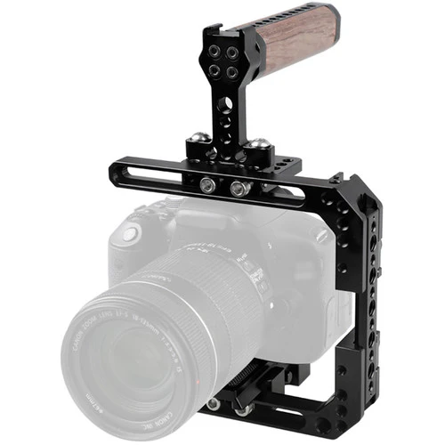 CAMVATE Standard Cage Kit with Manfrotto QR Baseplate for Select DSLR Cameras - Image 4