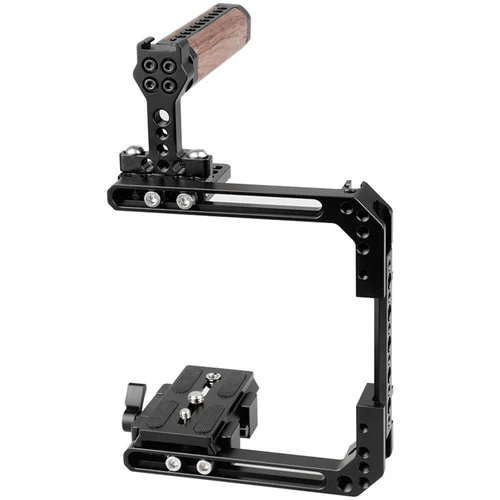 CAMVATE Standard Cage Kit with Manfrotto QR Baseplate for Select DSLR Cameras - Image 5