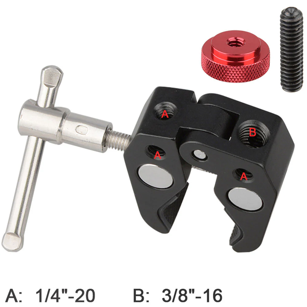 CAMVATE Super Clamp with 1/4"-20 to 1/4"-20 Screw Converter - Image 6