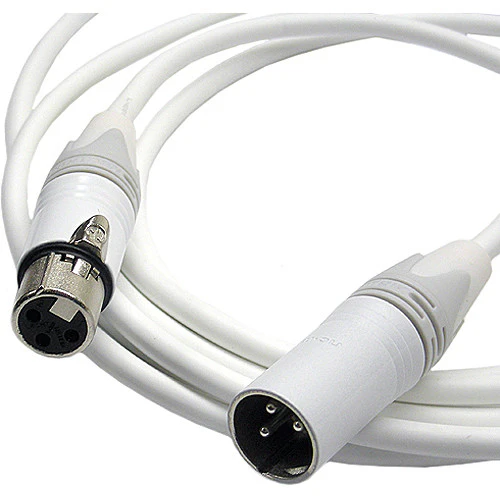 Canare Starquad XLRF-XLRM Cable (White, 50')