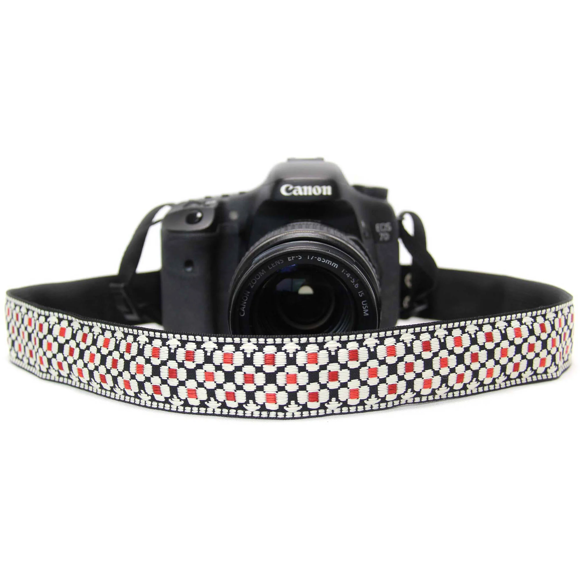Capturing Couture Designer Collection 1.5" Camera Strap (Daisy Dot Red) - Image 4
