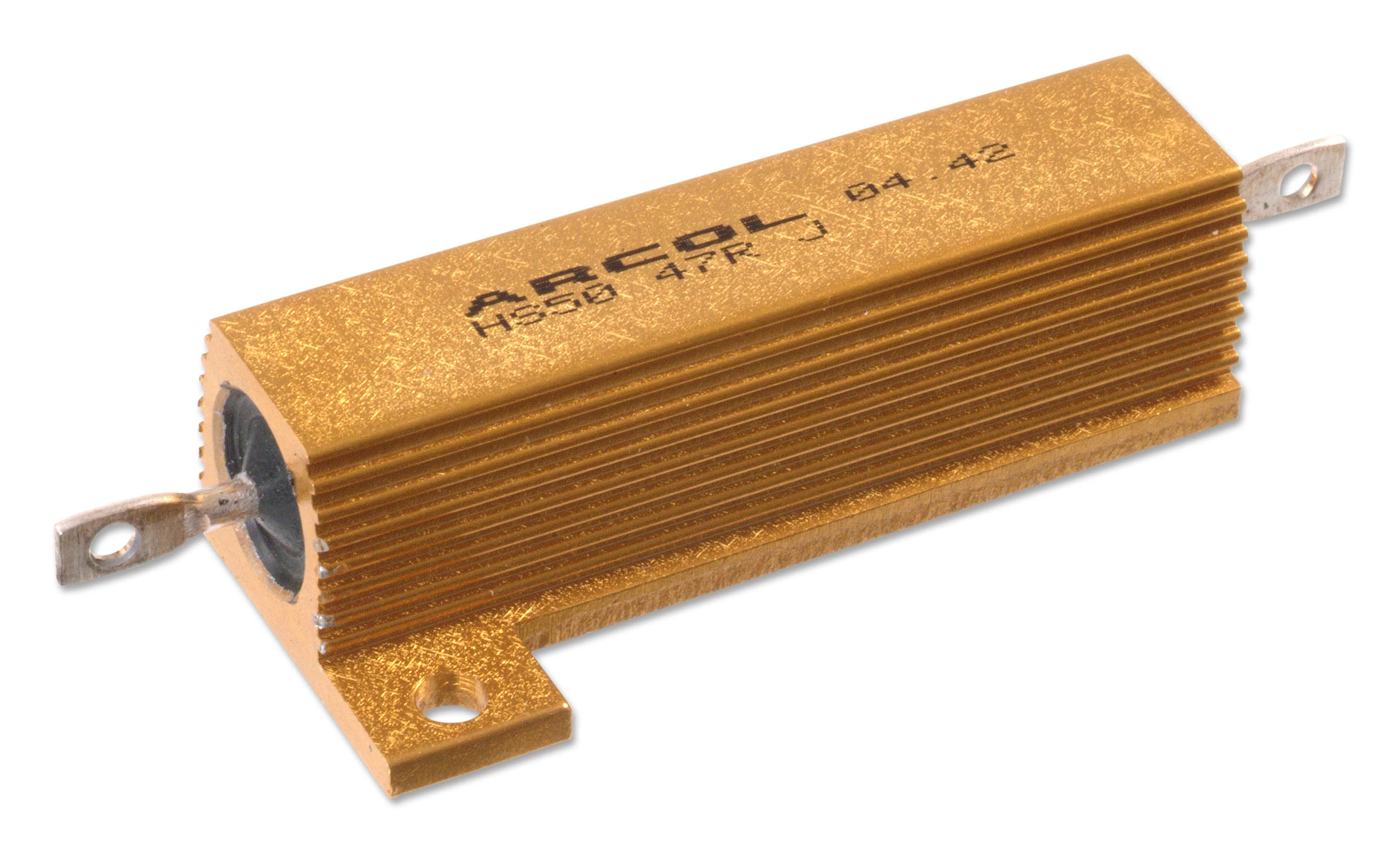 CGS - TE CONNECTIVITY HSA104R7J Resistor, 4.7 ohm, 16 W, 265 V, ± 5%, HS Series, Wirewound