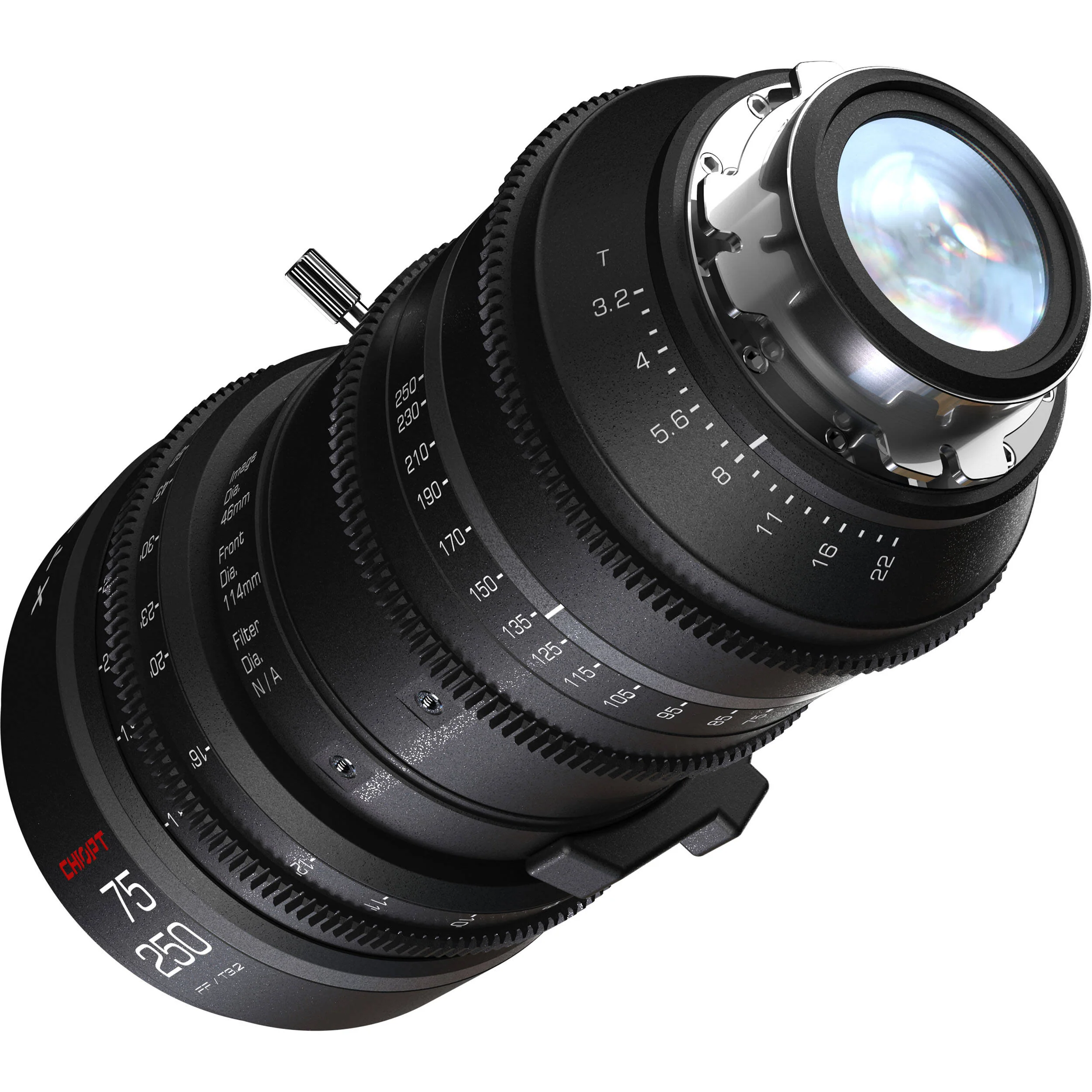CHIOPT XTREME 75-250mm T3.2 Compact Zoom Cine Lens (PL Mount) - Image 2