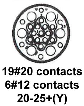 CINCH CONNECTIVITY SOLUTIONS BACC45FT20-25S9 Circular Connector, BACC Series, MIL-DTL-26500 Series, Straight Plug, 25 Contacts, Crimp Socket - Image 2