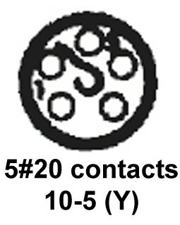 CINCH CONNECTIVITY SOLUTIONS BACC63BP10D5SN Circular Connector, BACC Series, MIL-DTL-26500 Series, Straight Plug, 5 Contacts, Crimp Socket - Image 2