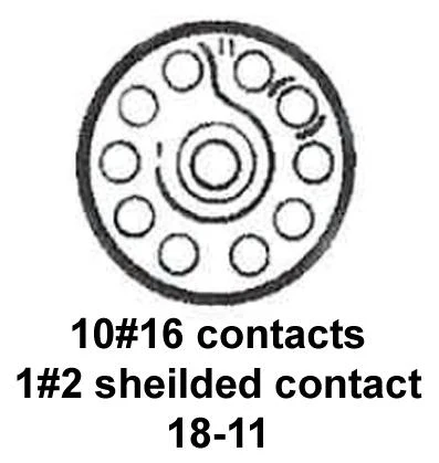 CINCH CONNECTIVITY SOLUTIONS BACC63CB18-11PNH Circular Connector, BACC Series, MIL-DTL-26500 Series, Straight Plug, 11 Contacts - Image 2