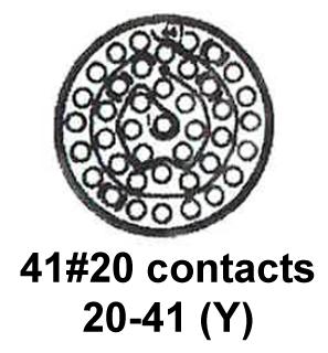 CINCH CONNECTIVITY SOLUTIONS BACC63CC20-41SN Circular Connector, BACC Series, MIL-DTL-26500 Series, Wall Mount Receptacle, 41 Contacts - Image 2