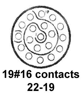 CINCH CONNECTIVITY SOLUTIONS C48-16R22-19P6-402 Circular Connector, C48 Series, MIL-DTL-26500 Series, Straight Plug, 19 Contacts, Crimp Pin - Image 2