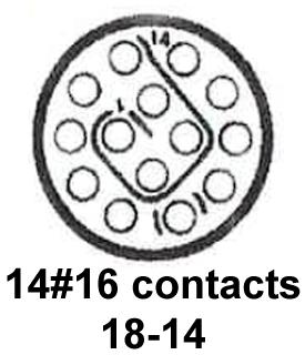 CINCH CONNECTIVITY SOLUTIONS CN1020A18G14PN-240 Circular Connector, CN Series, MIL-DTL-26500 Series, Straight Plug, 14 Contacts, Crimp Pin, Bayonet - Image 2