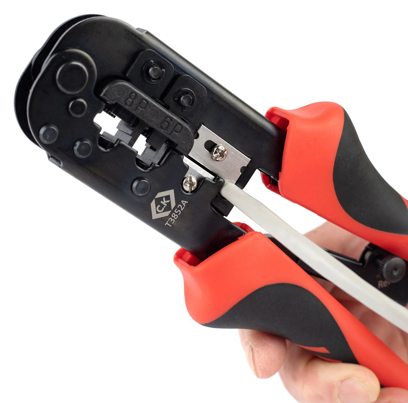 CK Tools T3852A Crimp Tool Ratchet RJ11 RJ12 RJ45 Modular Plugs - Image 4