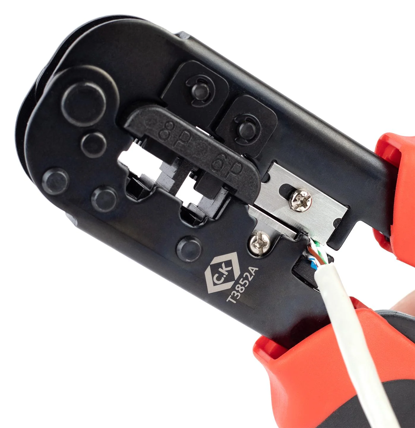 CK Tools T3852A Crimp Tool Ratchet RJ11 RJ12 RJ45 Modular Plugs - Image 5