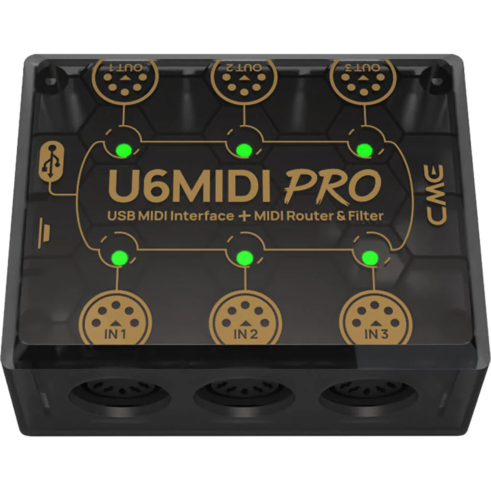 CME U6MIDI Pro 3-In / 3-Out Smart USB MIDI Interface - Image 2