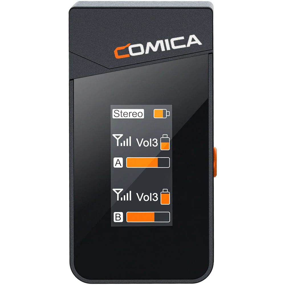 Comica Audio Vimo C3 Mini 2-Person Wireless Microphone System for Cameras Smartphones with 3.5mm (Black, 2.4 GHz) - Image 6