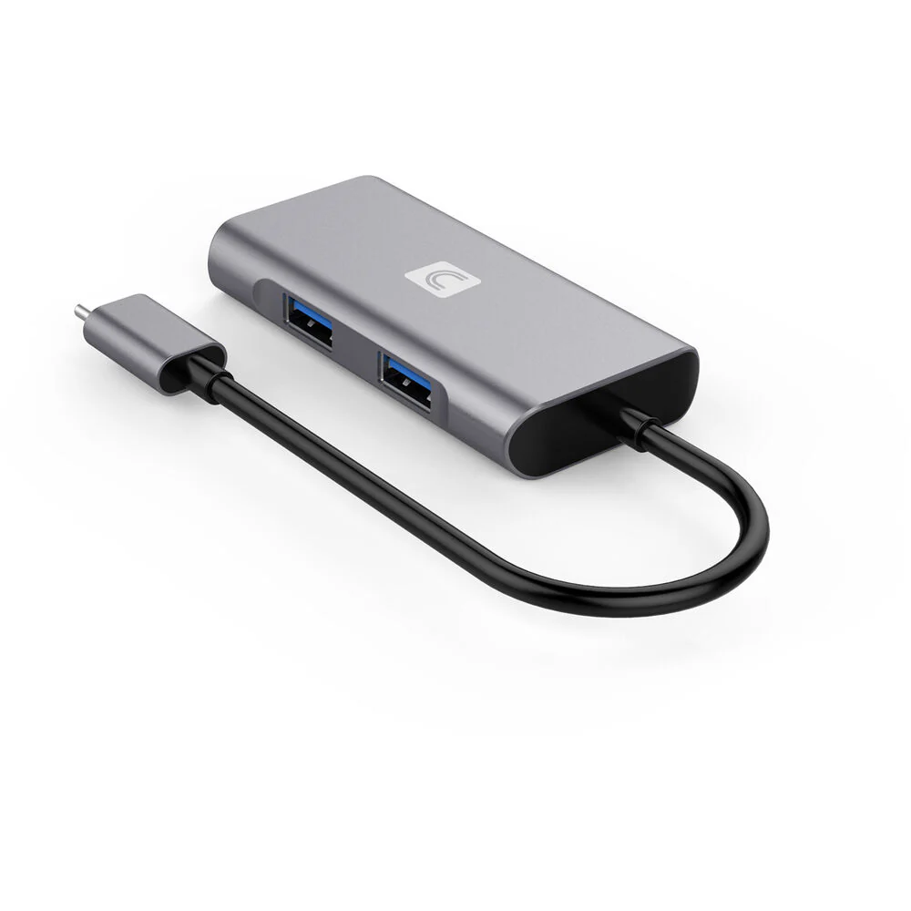 Comprehensive VersaHub 4-Port USB 3.2 Gen 2 Hub (Silver, 3 x Type-A & 1 x Type-C) - Image 2