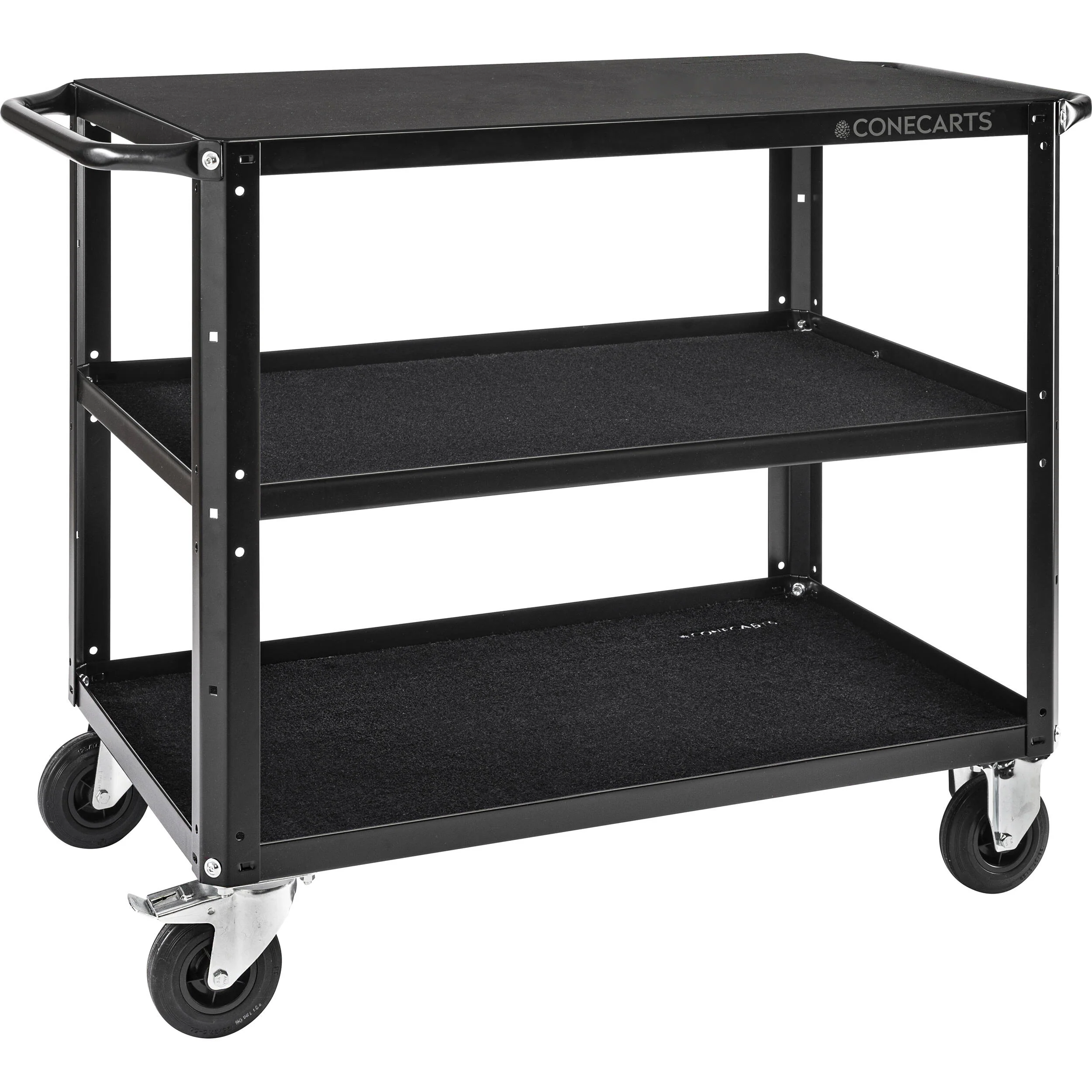 ConeCarts Large 3-Shelf Workstation Cart - Image 2