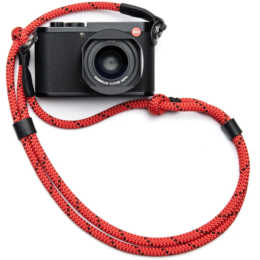 COOPH Adjustable Rope Camera Strap with Steel Ring Connector (Duotone Poppy)