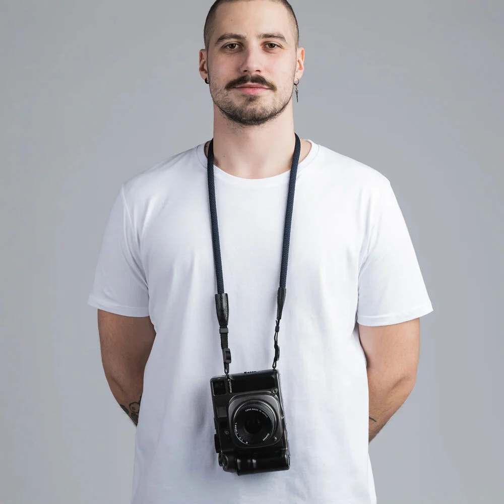 COOPH Rope Camera Strap (Navy, 51.2", Webbing Attachment) - Image 5
