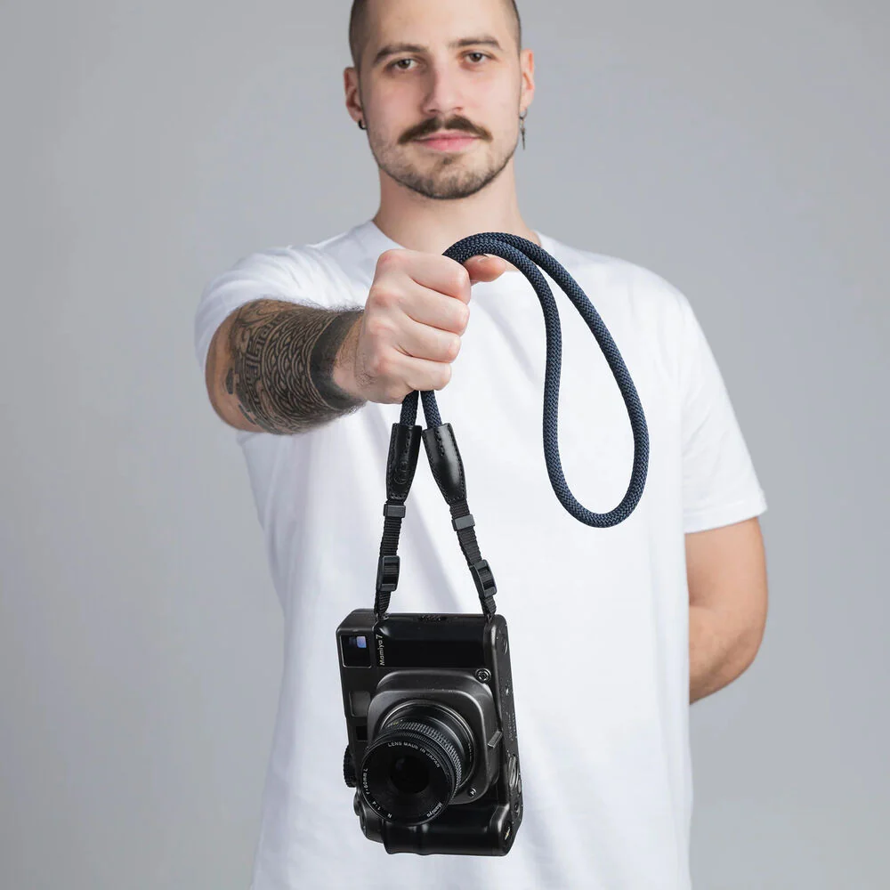COOPH Rope Camera Strap (Navy, 51.2", Webbing Attachment) - Image 6