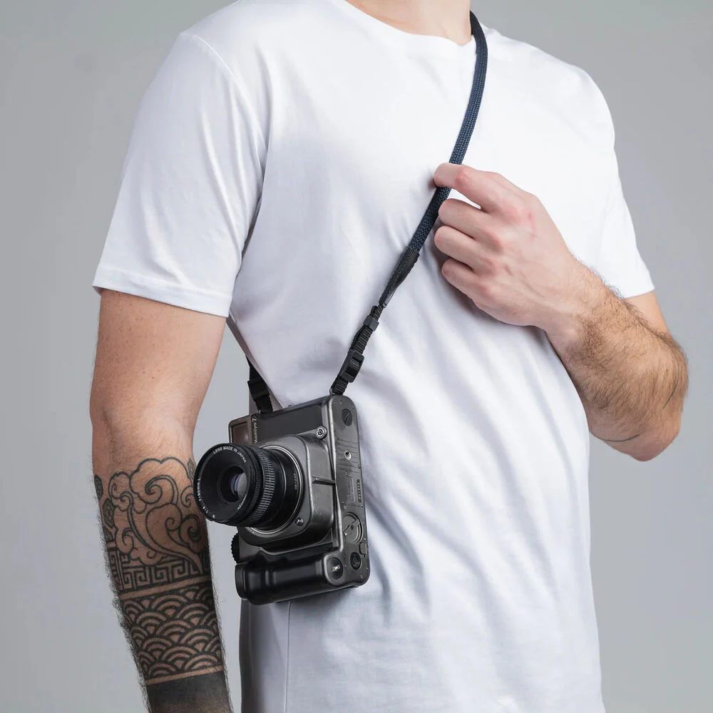 COOPH Rope Camera Strap (Navy, 51.2", Webbing Attachment) - Image 7