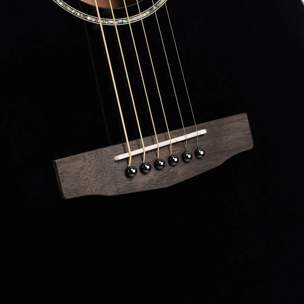 Cort Earth60CE Dreadnought Cutaway (Black Gloss Finish) - Image 5